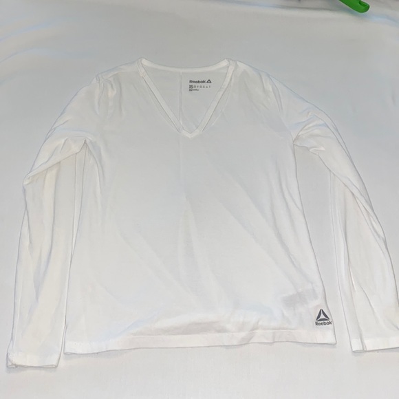 REEBOK White Long Sleeve Shirt. Size XS - Picture 1 of 6